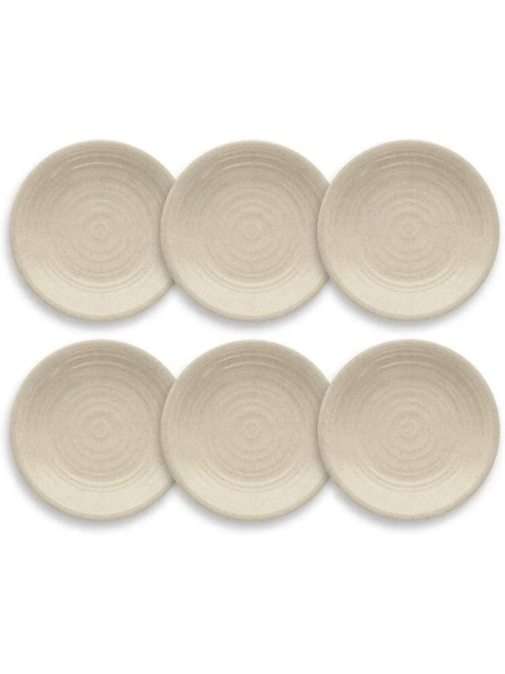 Durable Matte Salad Plates Set of 6 - Shatter-Resistant, Dishwasher-Safe